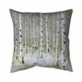 Fondo 26 x 26 in. Birch Forest by Winter-Double Sided Print Indoor Pillow FO2777297